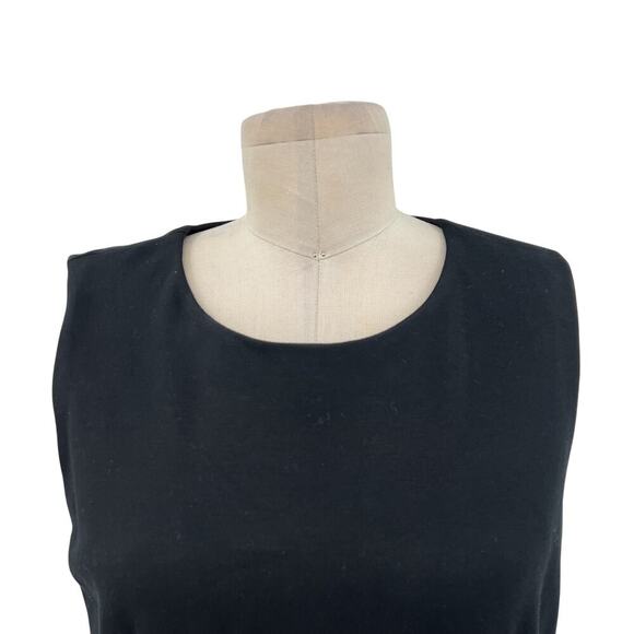 Diane von Furstenberg Carrie Sleeveless Ponte A-line Dress Black Size 6 - Picture 4 of 13